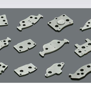 Steel backing plate for brake pads
